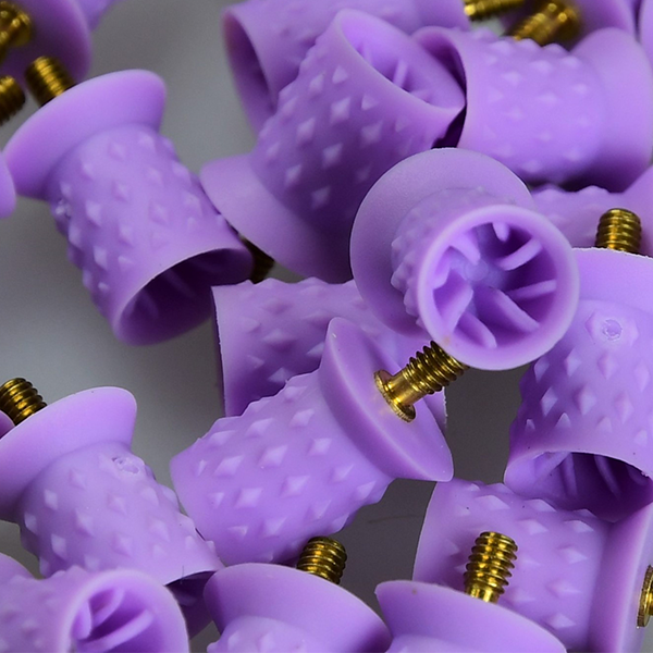 Hawe gummikopper nr. 9004 m/skrue violet, 30 stk.