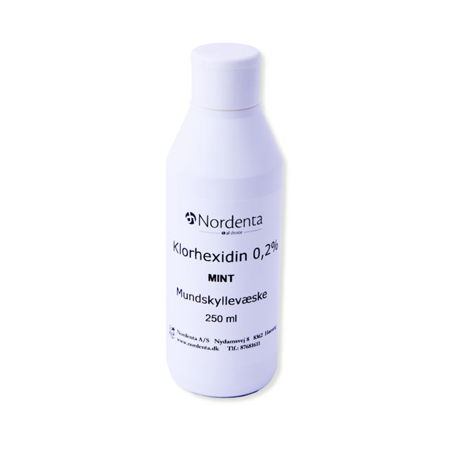Nordenta klorhexidin 0,2% mint, 250 ml