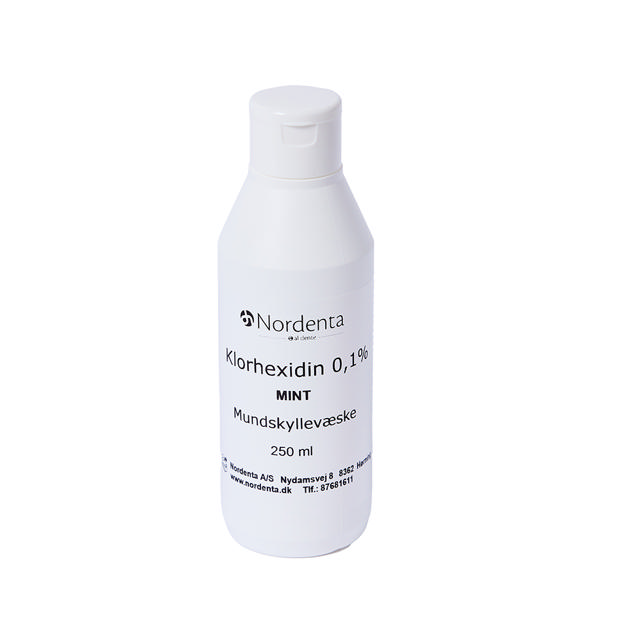 Nordenta klorhexidin 0,1% mint, 250 ml