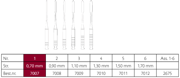 Largo bor nr. 1, 6 stk.