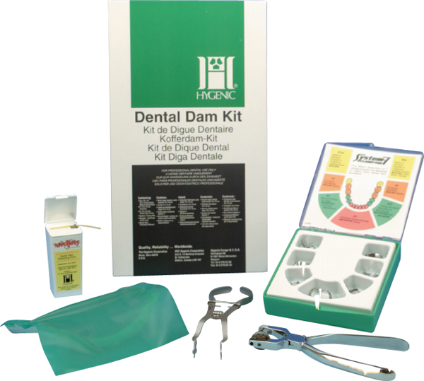 Hygenic kofferdam sæt m/tænger