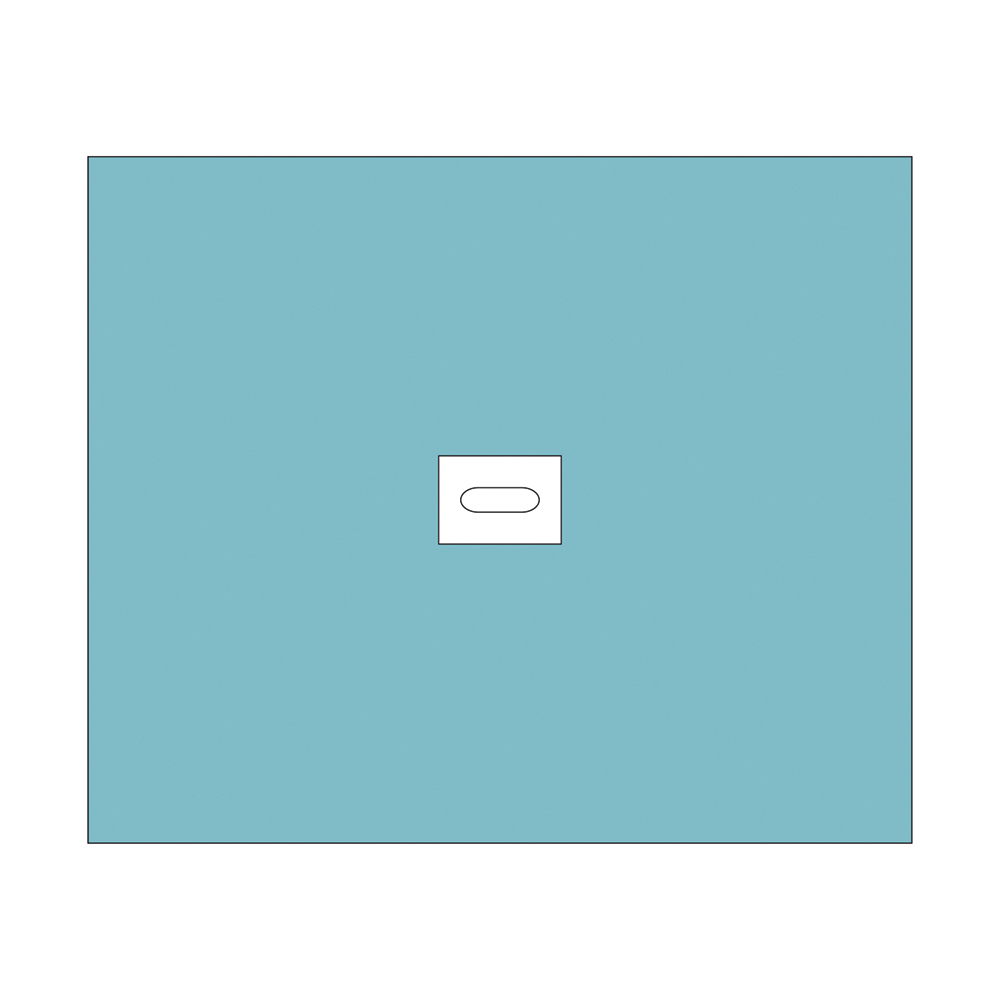 Mølnlycke hulstykke m/klæb, 150x180 cm, 28 stk.