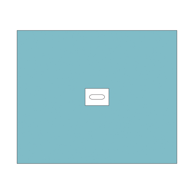 Mølnlycke hulstykke m/klæb, 150x180 cm, 28 stk.