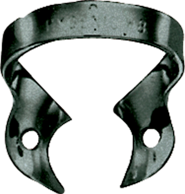 Hygenic kofferdamklamme u/vinger nr. W8