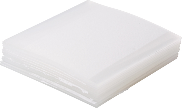 Plader t/bløde bideskinner, ca. 13x13 cm, 12 stk.