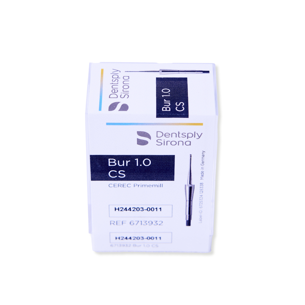 CEREC Primemill bor, 1,0 CS, sort, 3 stk.