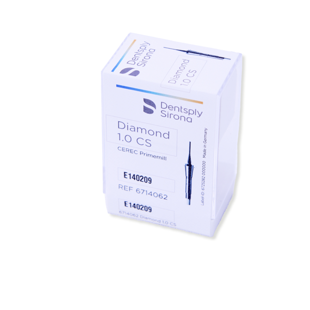 CEREC Primemill diamant bor, 1,0 EF CS, 6 stk.