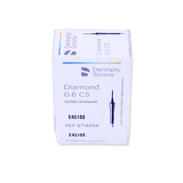 CEREC Primemill diamant bor, 0,6 EF CS, 6 stk.