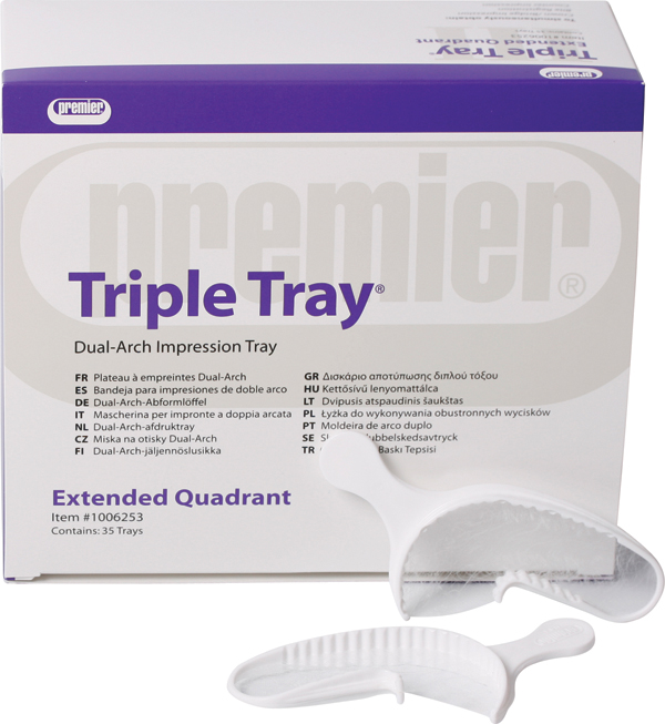 Triple Trays Extended Quadrant, 35 stk.