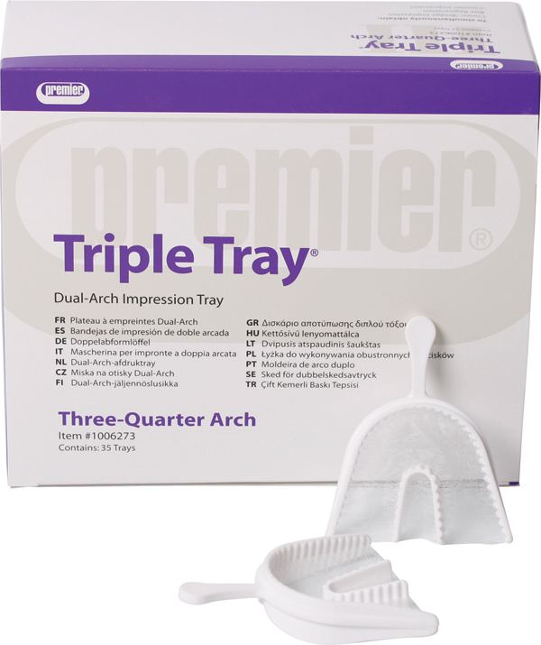 Triple Trays Three-Quarter, 35 stk.