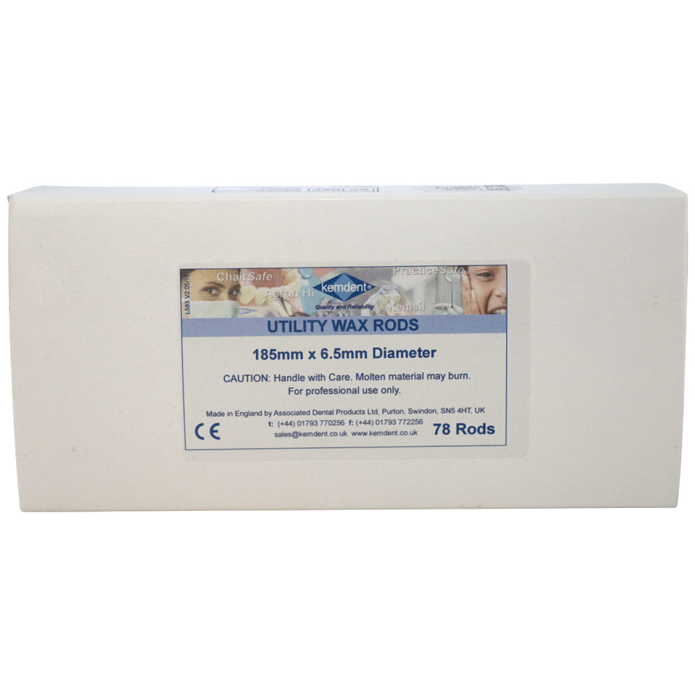 Kemdent Utility modelvoks stænger, rød, 500 g.