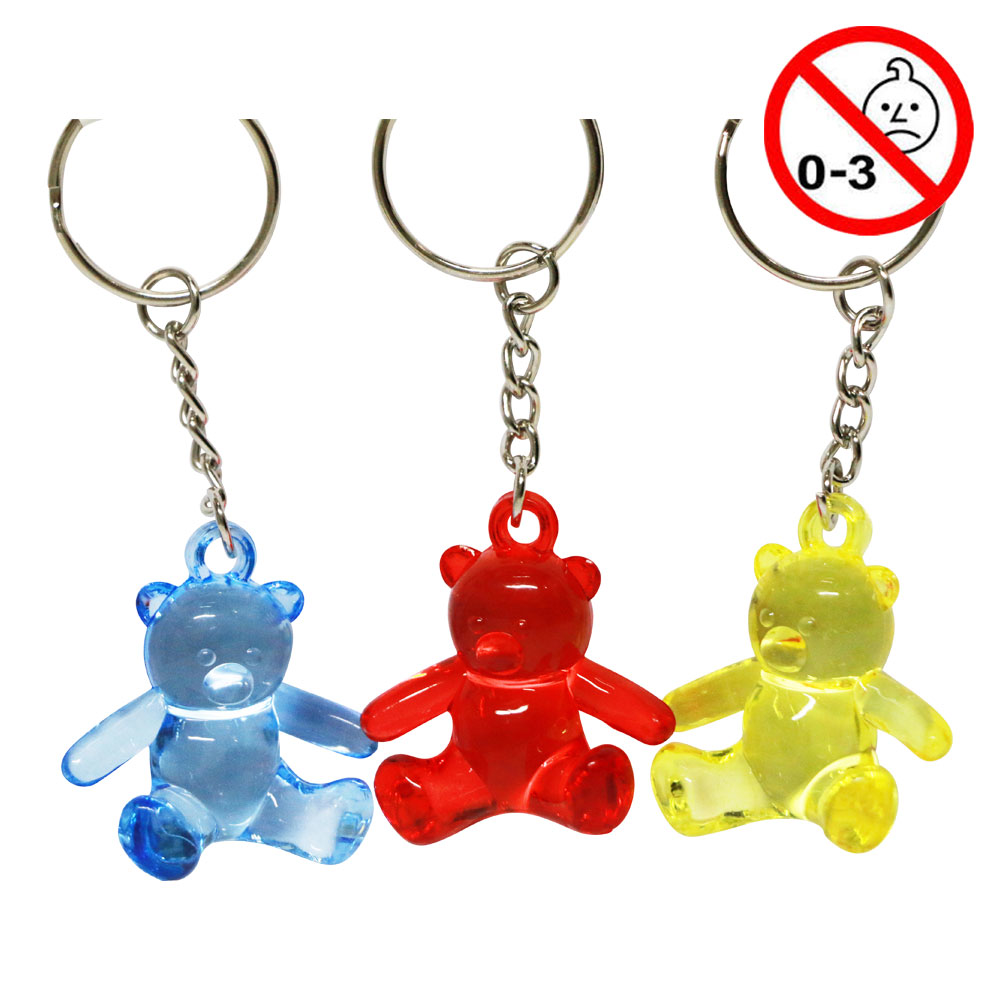 Legetøj, nøgleringe m/bamser, 12 stk.