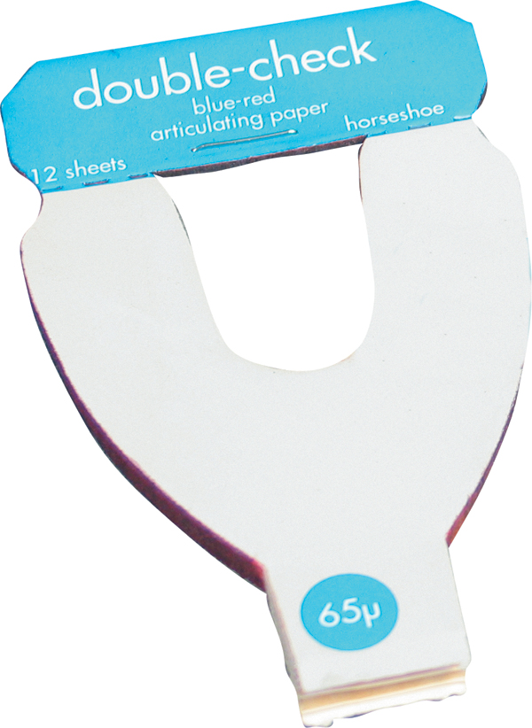 TopDent artikulationspapir blue/red hestesko 6x12