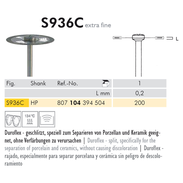 Meisinger diamantskive HP S936C/200, 1 stk.