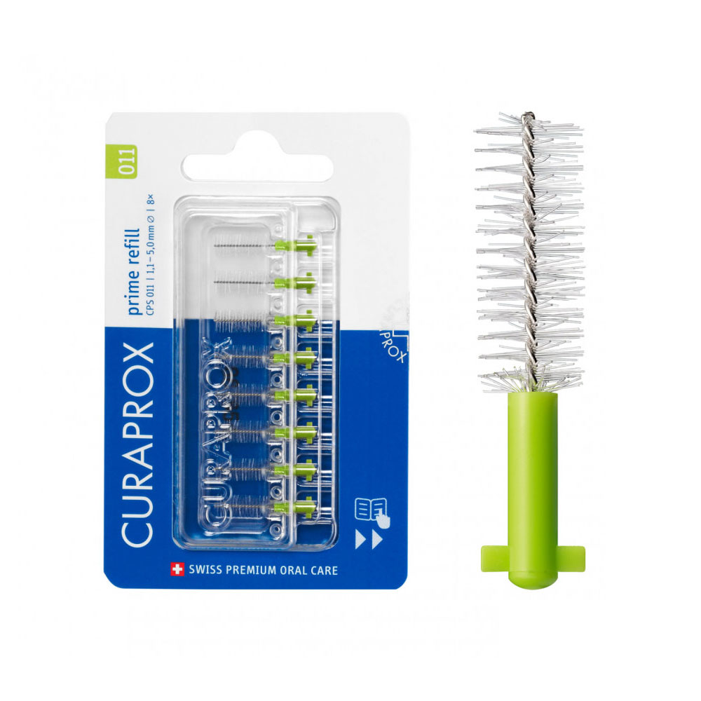 Curaprox Prime interdentalbørster, 1,1 mm, 8 stk.