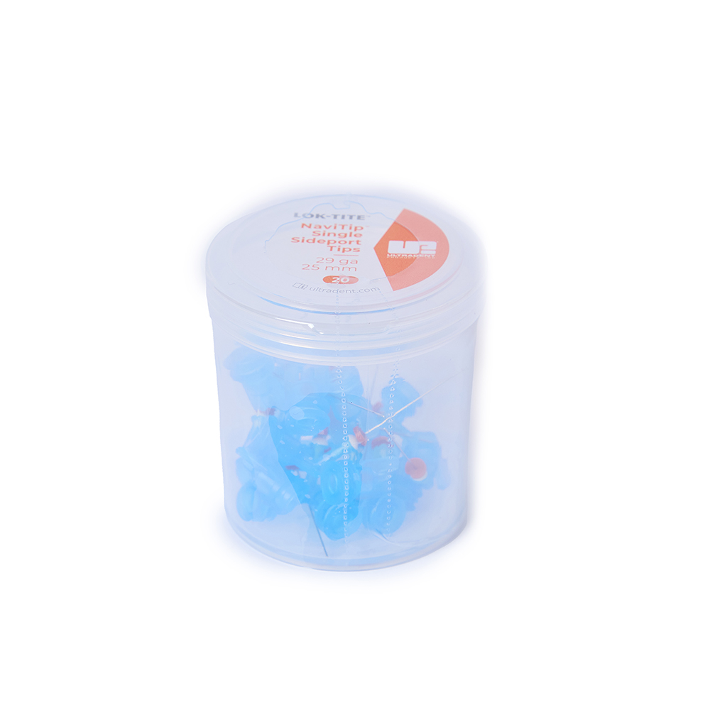 NaviTip skyllekanyle m/sideskyl,29G, 25mm,blå, 20s