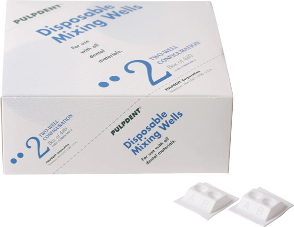 Pulpdent blandingskåle 2-huls, 480 stk.