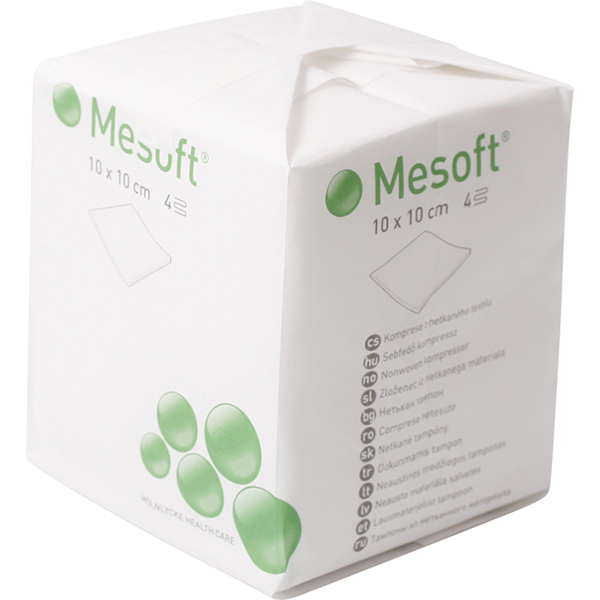 Mesoft S hvide 10 x 10 cm, 60 x 100 stk.