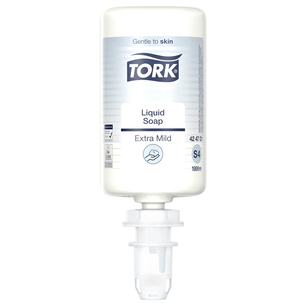 Tork S4 antimikrobiel sæbe u/parfume, 1 liter