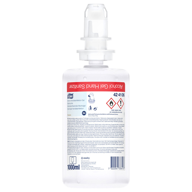 Tork hånddesinfektions gel, 80%, 1 liter 