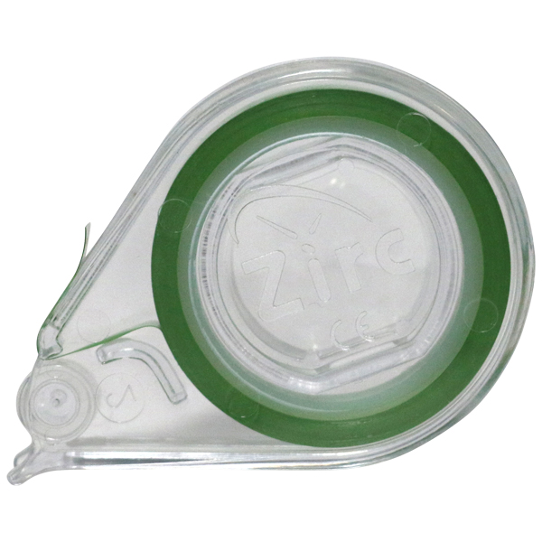 Zirc farvemarkeringstape, neon grøn, 3 meter