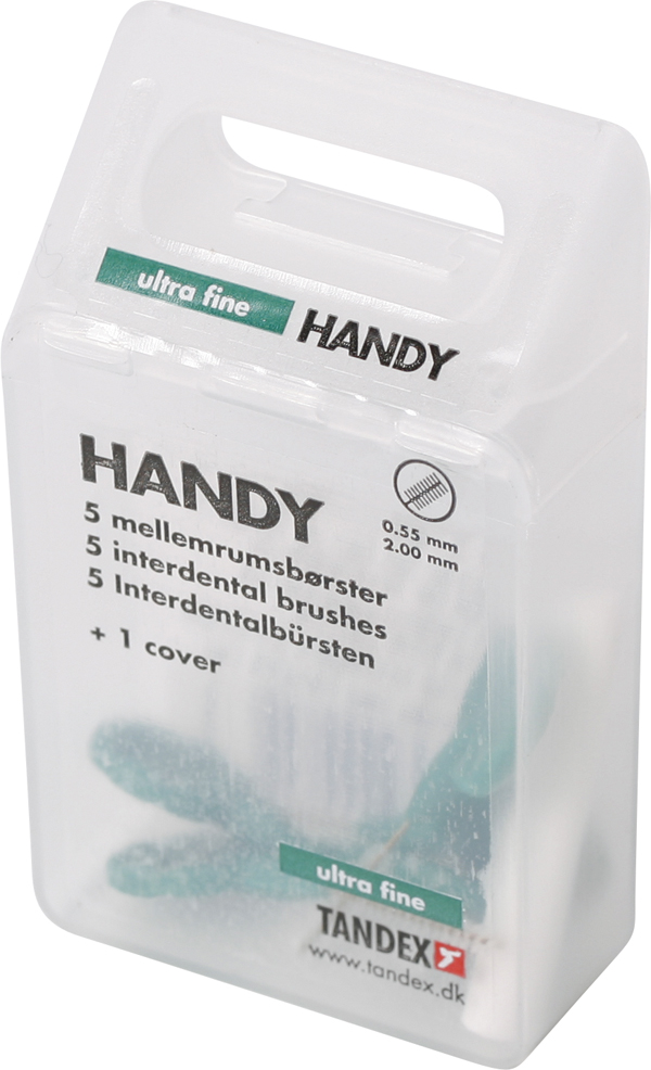 Tandex interdentalbørster m/håndtag grøn, 5stk.