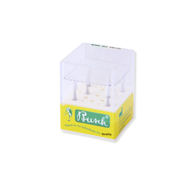 Busch slibesten hvide RA 661/030, 6 stk.