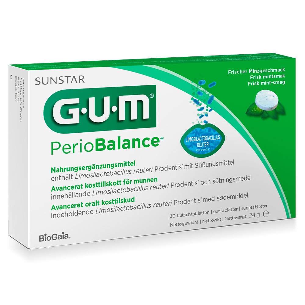 GUM Periobalance, probiotisk sugetablet, 30 stk