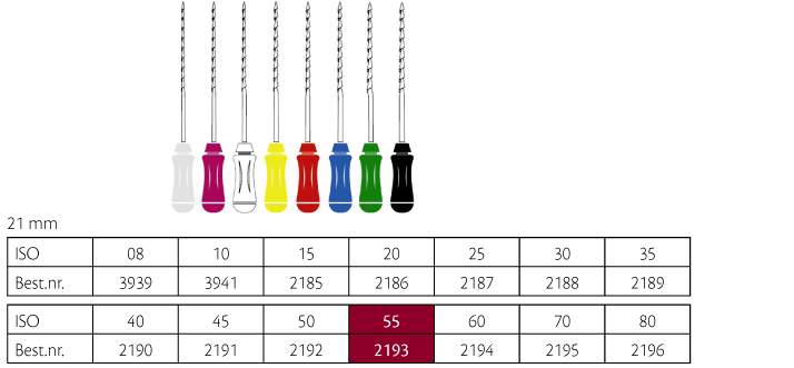 ReadySteel Hedstrøm file 21 mm nr. 55, 6 stk.