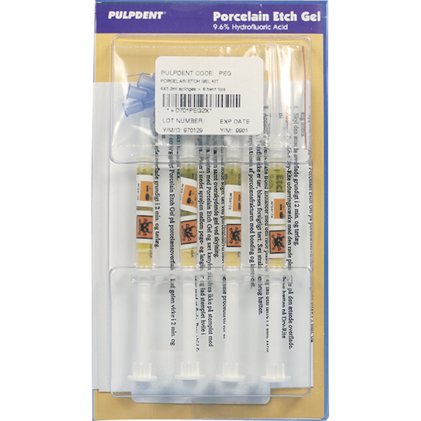 Porcelain Etch Gel, 4 x 1,2 ml